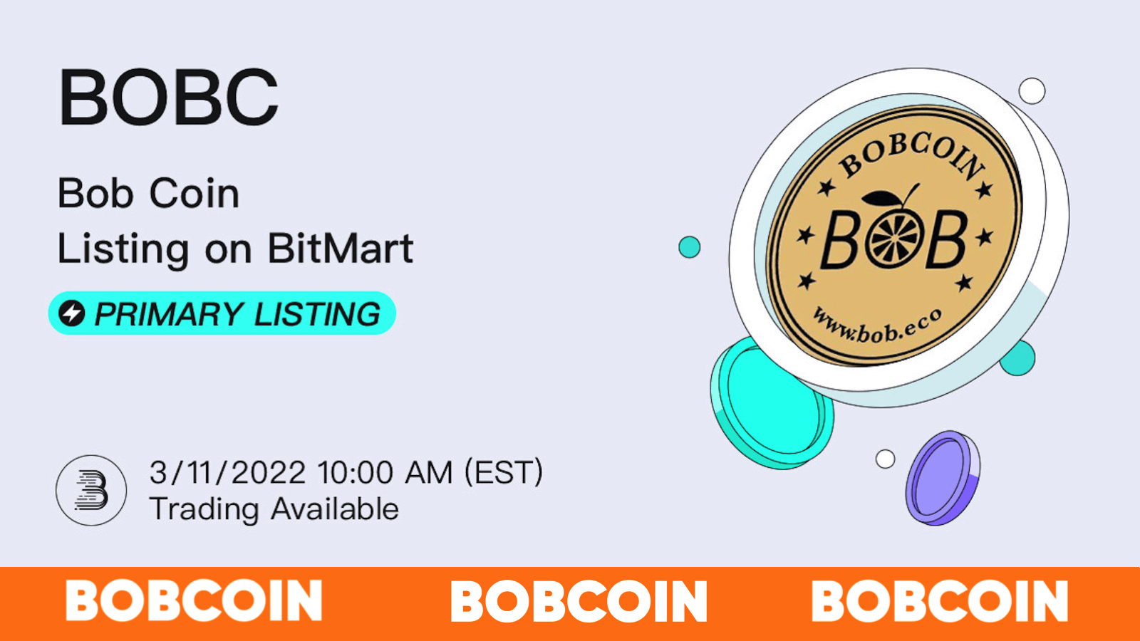 Breaking -  $BOBC/USDT pair will be tradable at Bitmart!